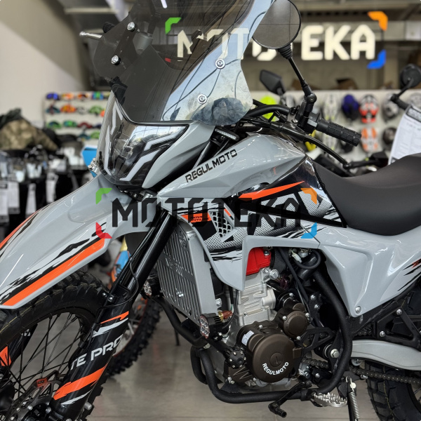 Мотоцикл кроссовый / эндуро Regulmoto (Регулмото) TE PRO NB300 серый с ПТС | Мототека