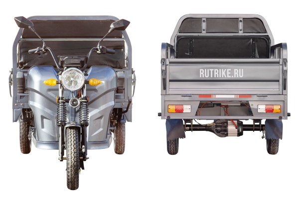 Грузовой электротрицикл Rutrike (Рутрайк) Мастер 1500 60V1000W темно-зеленый | Мототека